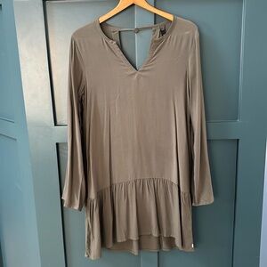 Hurley olive green beach dress size medium